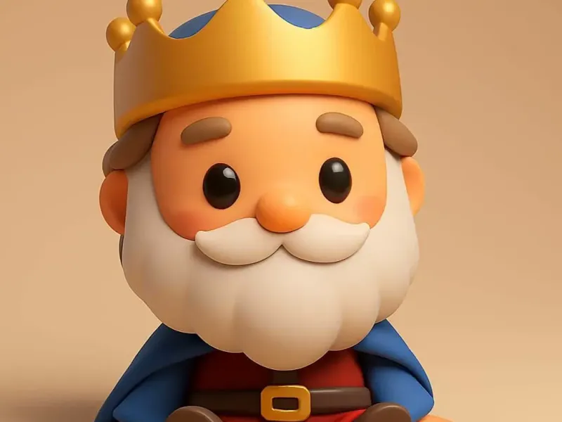 REY MELCHOR EN ESTILO CHIBI Y CON PIERNAS FLEXIBLES