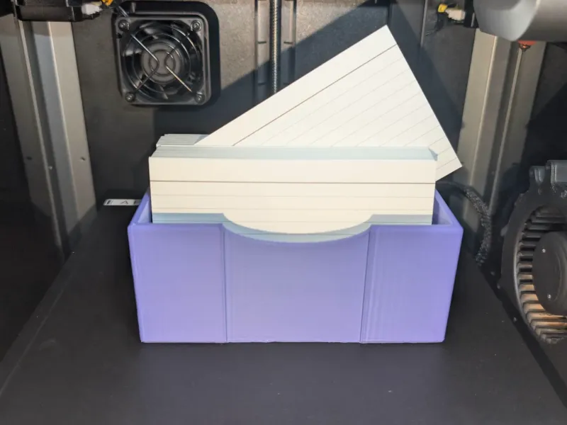 Index Card Holder for 3" x 5" Index cards file