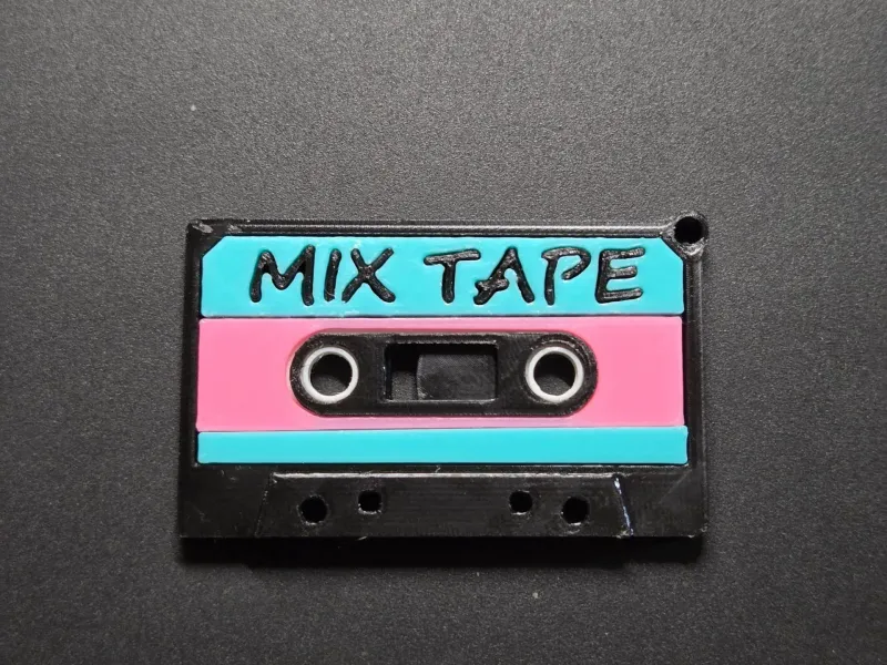 80s Mix Tape keychain
