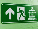 3D Printer Emergency Sign - Left Side Arrow Up-5