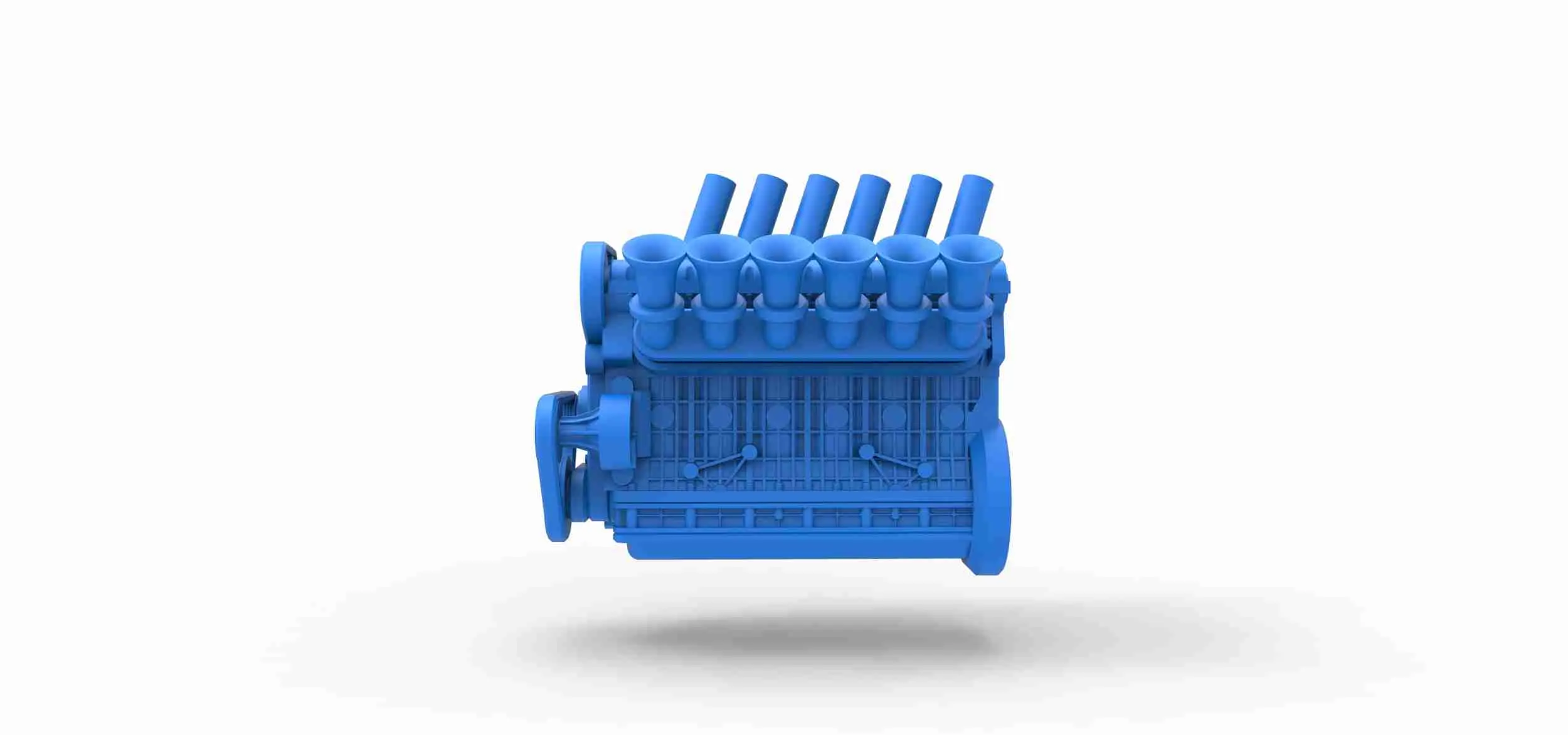 Other STL Download - Straight-six engine Scale 1:25by 3DTechDesign