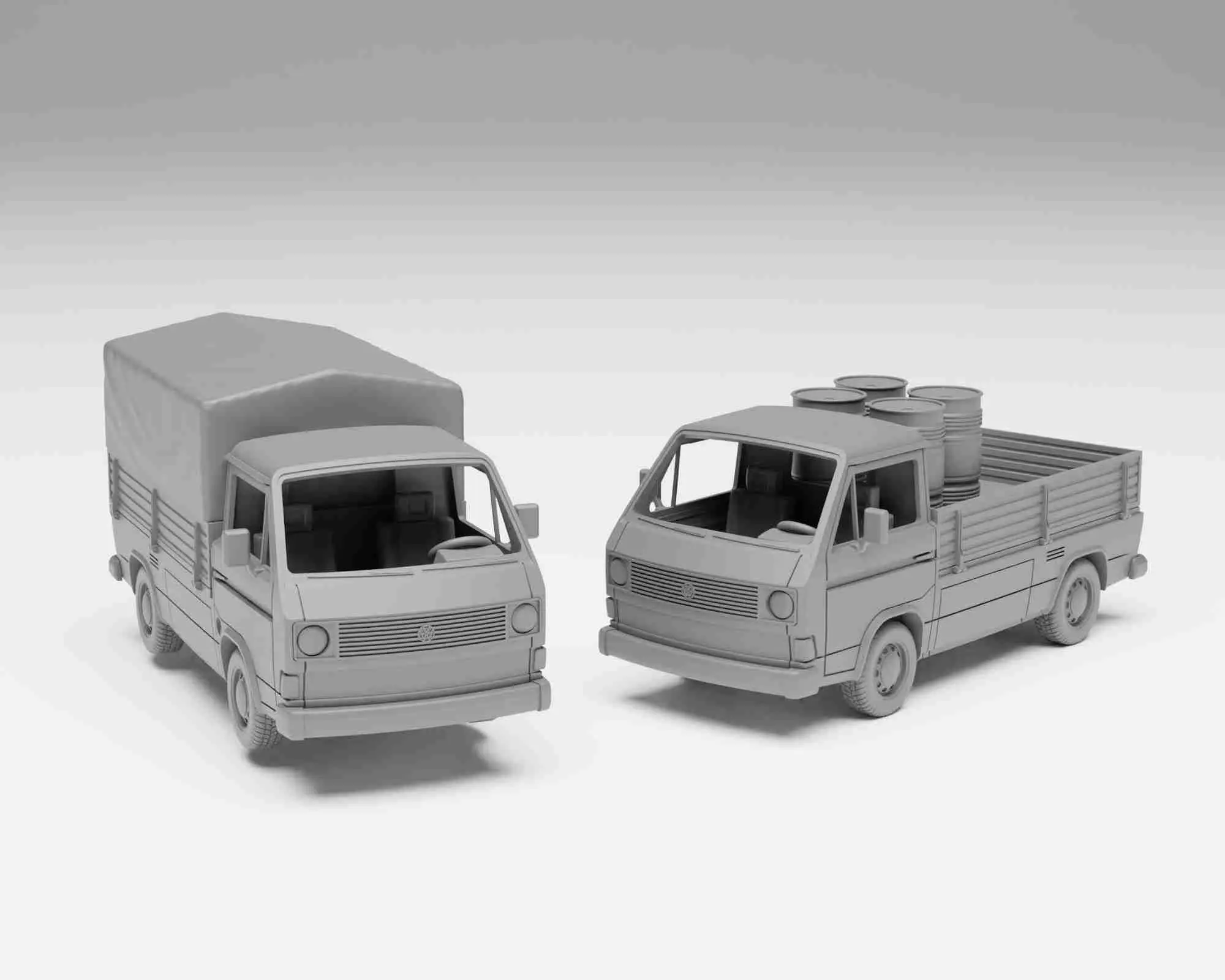 VW T3 Doka - Échelle H0 de la maquette