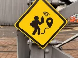 Geocaching Warning Sign - Attention Geocachers-0