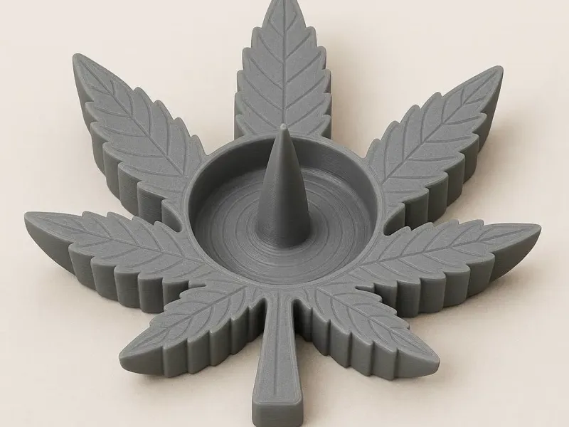 Cannabis Leaf Ashtray New Model