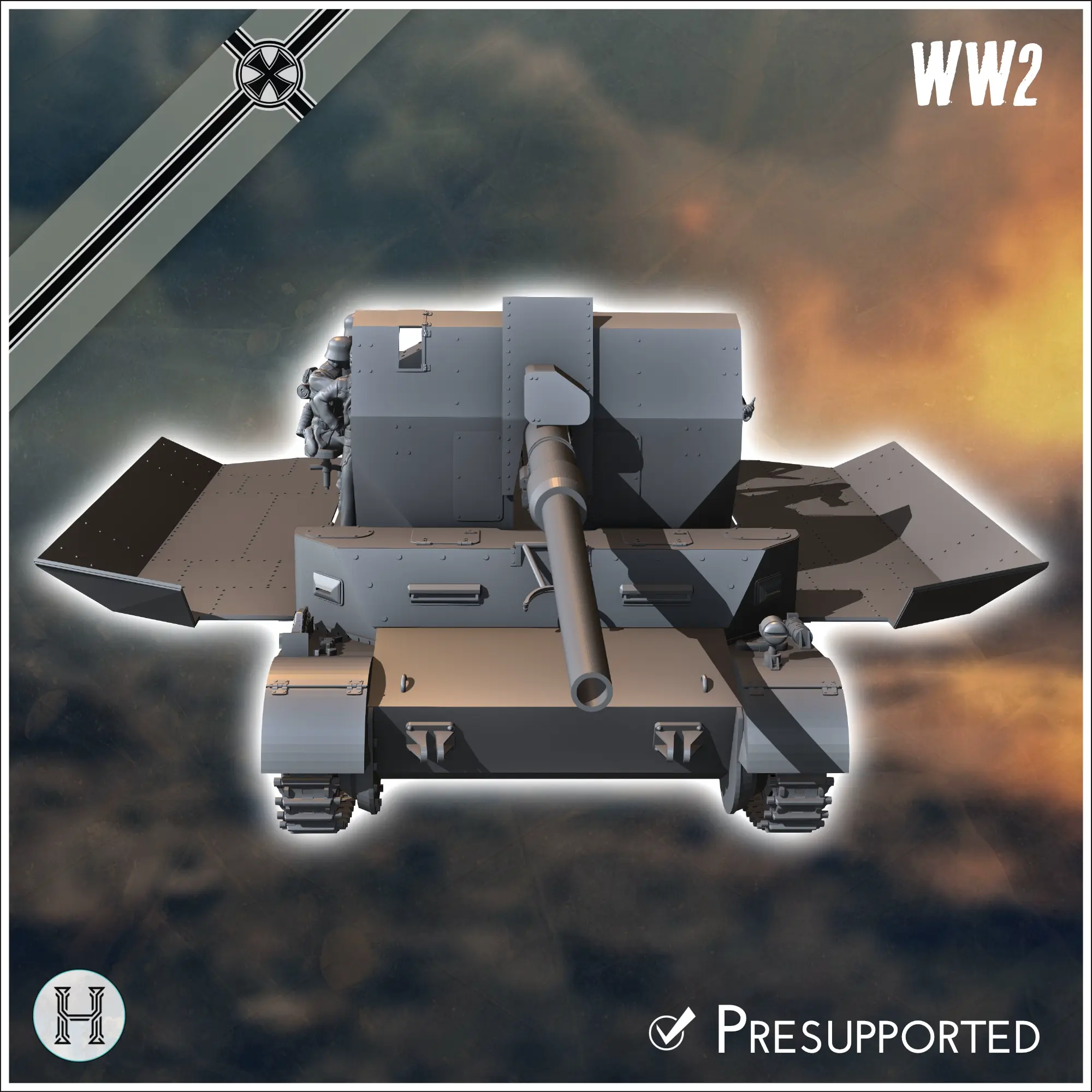 88mm FlaK su telaio speciale (Pz.Sfl.IVc) (griglia 10) - m