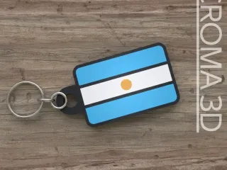Argentina flag keychain - multicolor