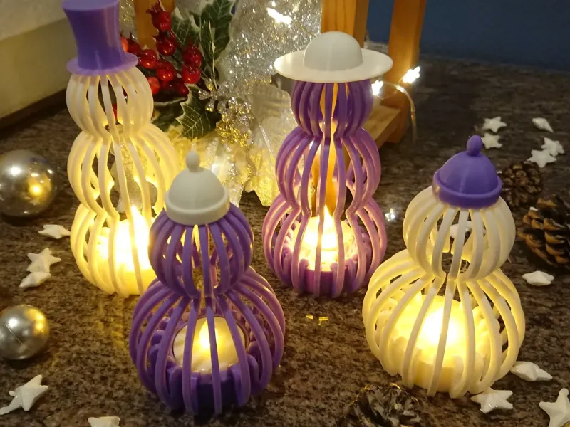 Christmas Snowman Lamp