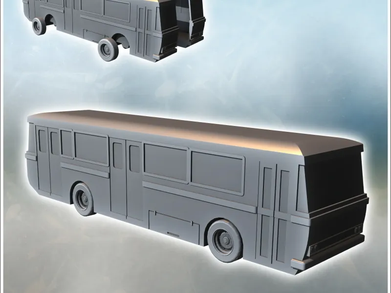 Autocarro urbano de transporte público moderno (2) - miniaturas warhammer