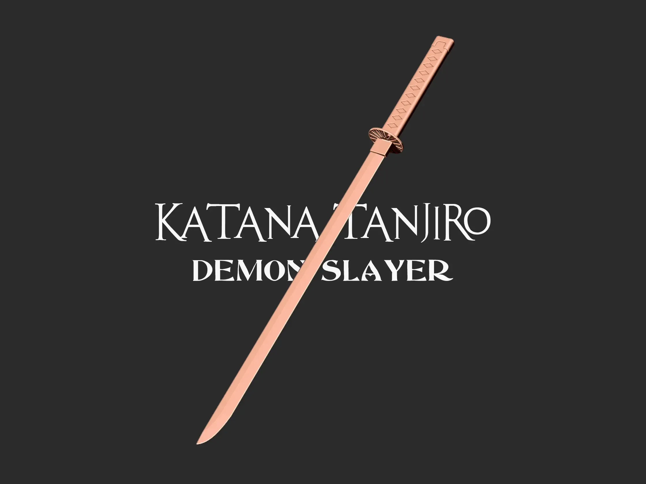 Katana tanjiro Demon slayer - 3D print model