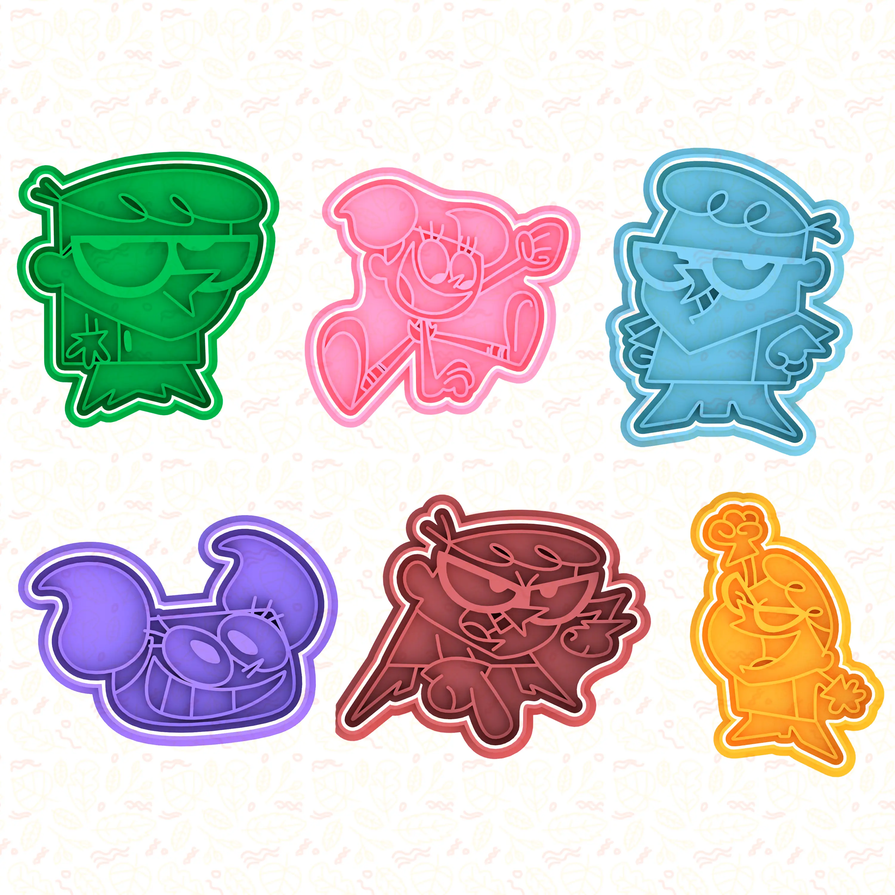 Dexter's Laboratory cookie cutter set of 6