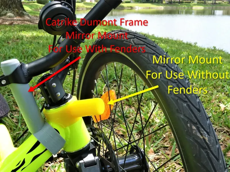 Catrike Dumont Mirror Adapter Works With Fenders