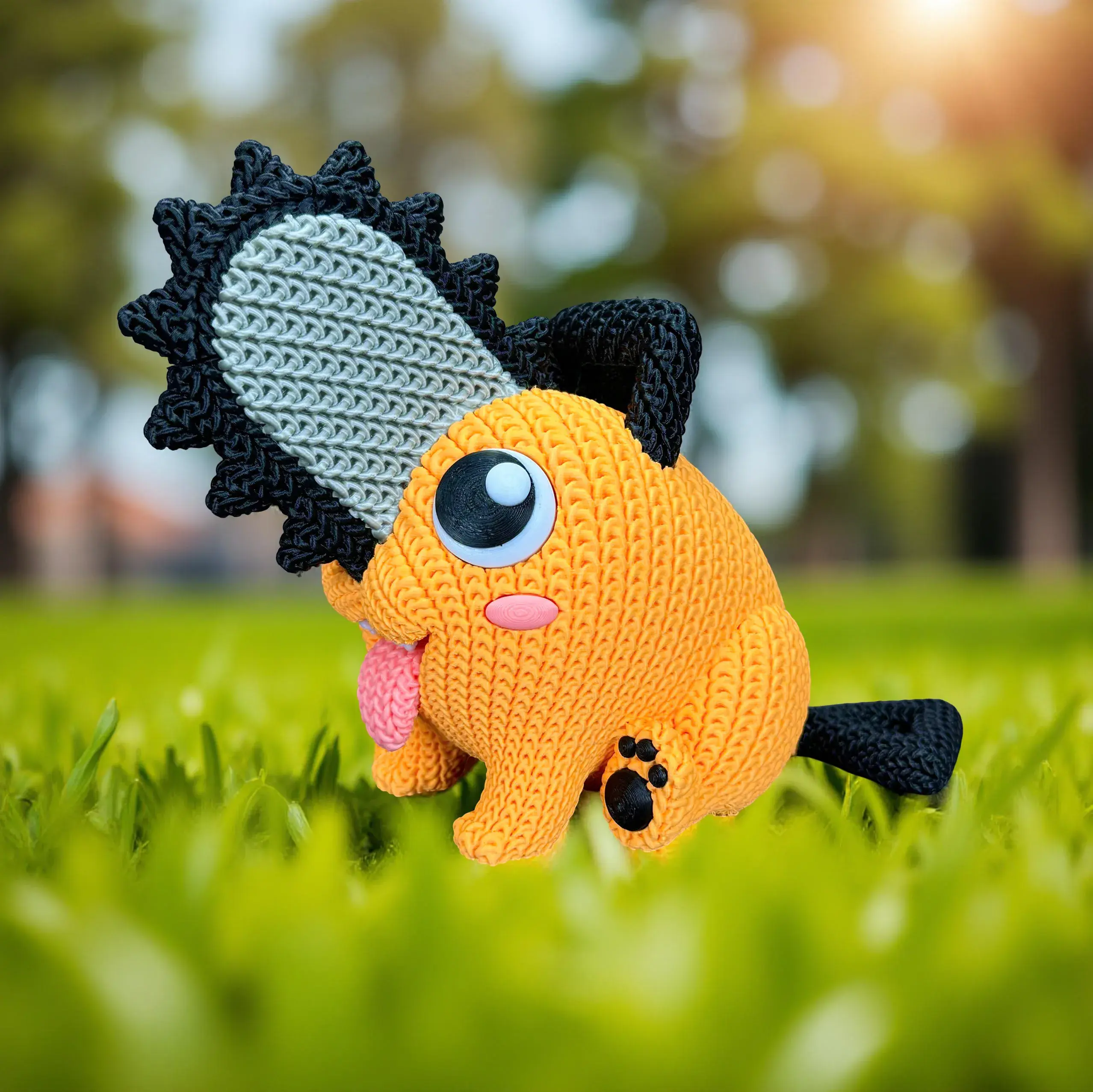 Pochita - Knitted - Crochet - Multipart