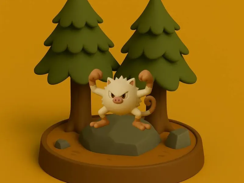 Pokemon battle style - Mankey #056