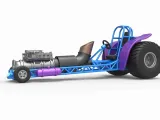Mini Rod pulling tractor with jet engine V1 Scale 1:25-1