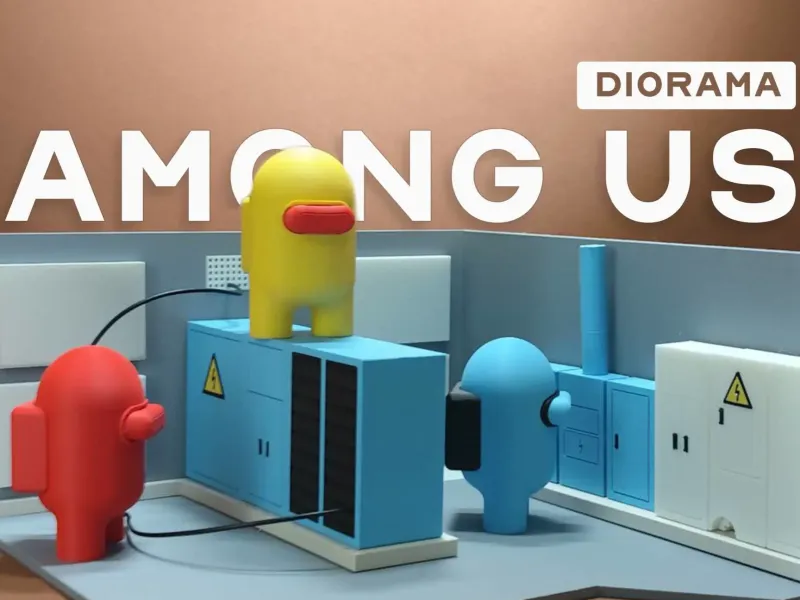 Among Us Diorama | Modular + OHNE AMS + Charakter