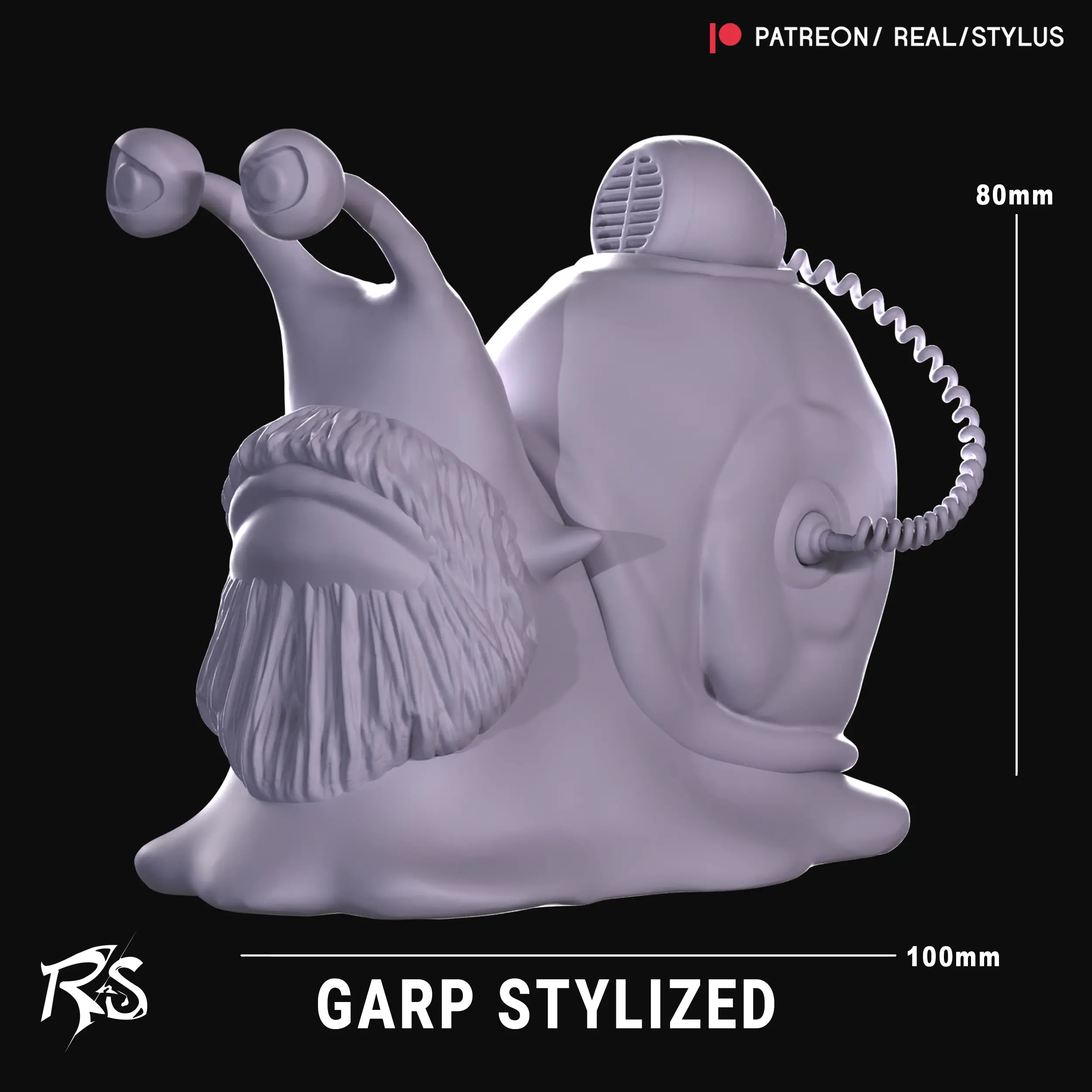 DEN DEN MUSHI ODA - GARP -3D PRINT - ONE PIECE LIVE ACTION