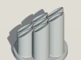 7 Groove Pen Holder STL-Version:- 0.0 23.Volume:- 1.34m.
-4