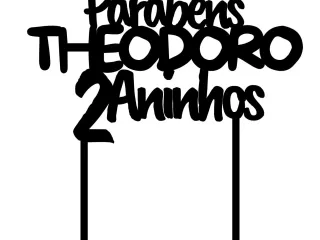 Topo de Bolo Theo