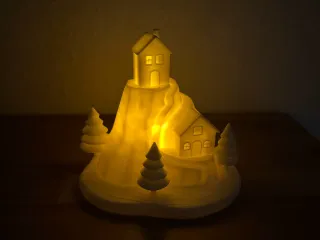 Winterberg mit LED Leuchtfunktion
