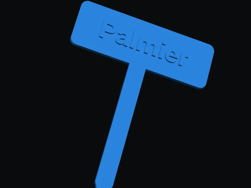 Palme Pflanzschild 