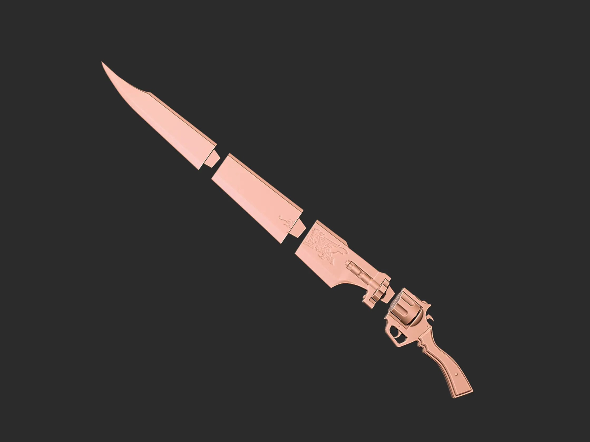 Final Fantasy 8 - Modèle d'impression 3D Gunblade