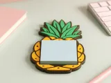 Pineapple Sticky Note Holder | Fun Tropical Desk Organizer-1