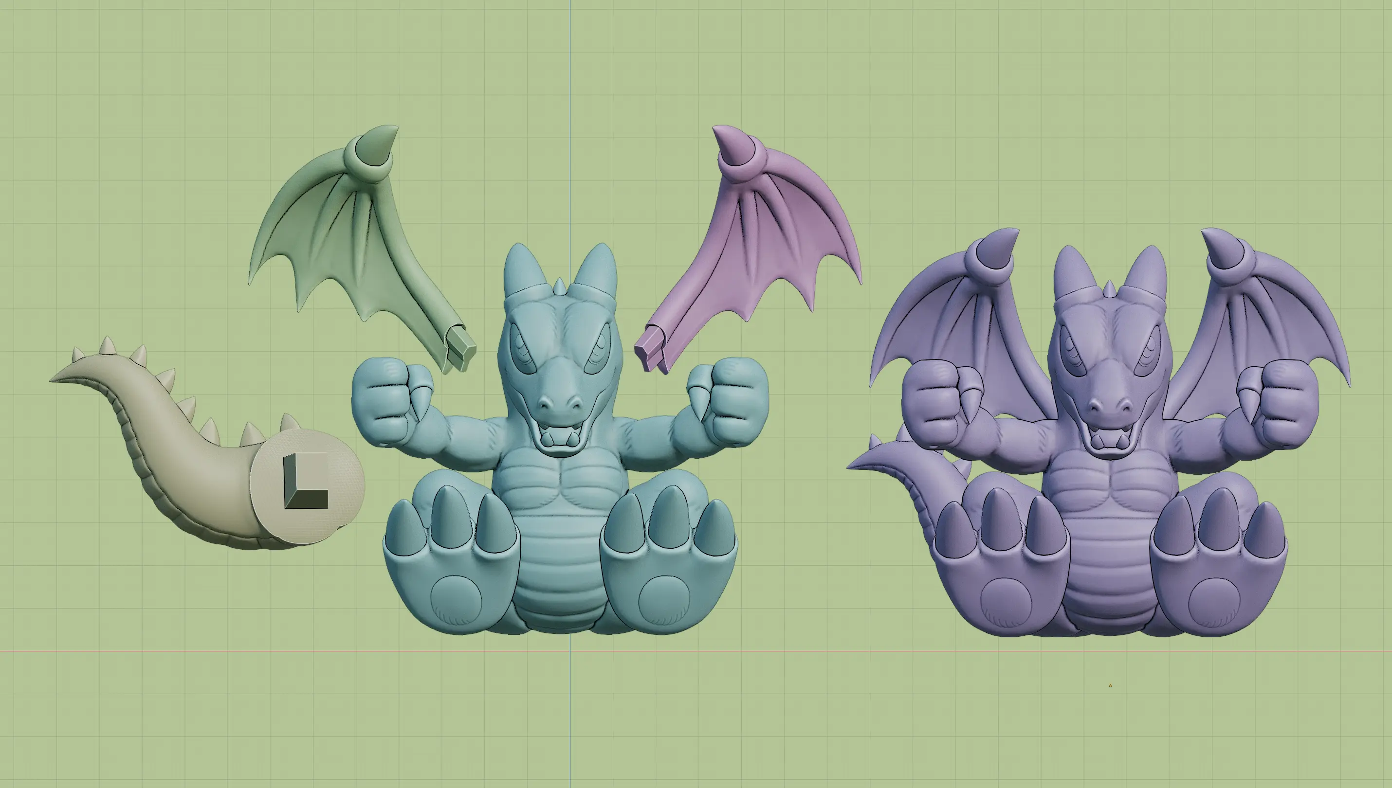 figurine bébé dragon - yugioh