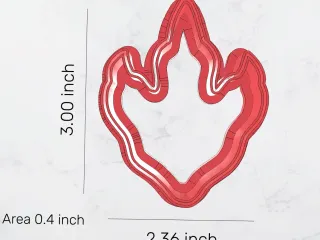 Dino footprint cookie cutter