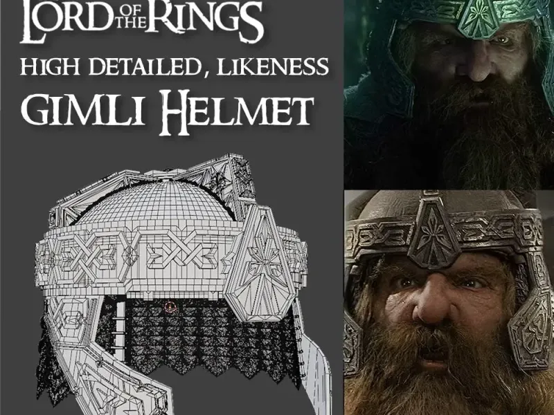 Gimli High Detailed Helmet (The Lord of the Rings)