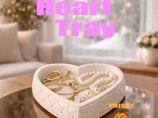 Heart Jewelry Tray – Quilted Minimal Decor