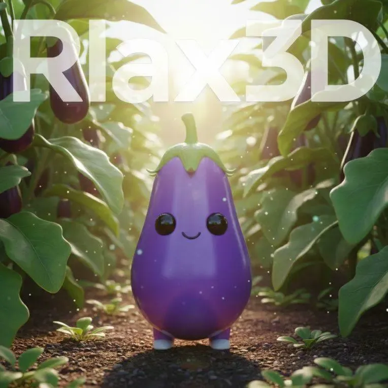 Eggplant Figurine