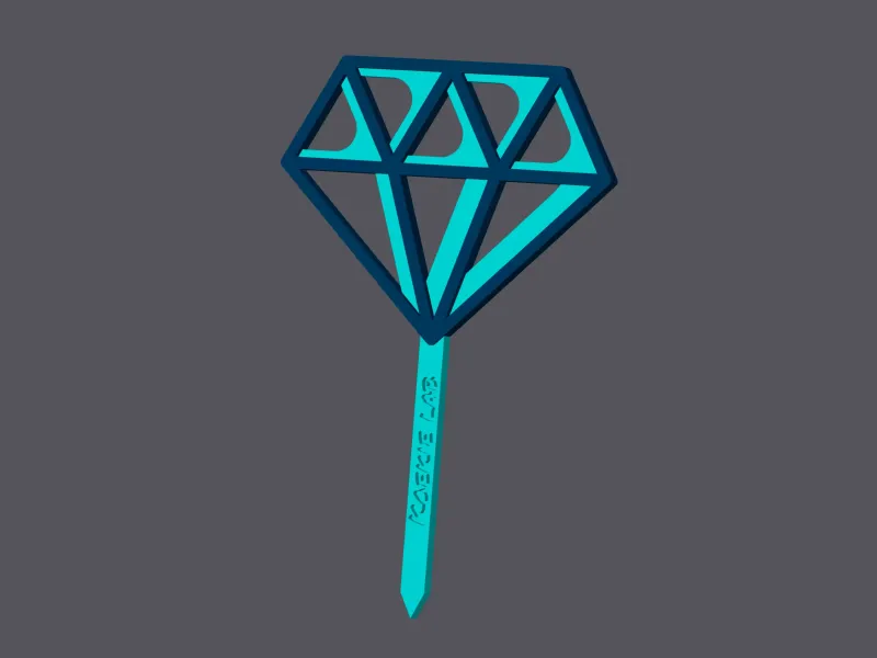 Diamond - Caketopper & Cupcaketopper v2 (3 sizes)