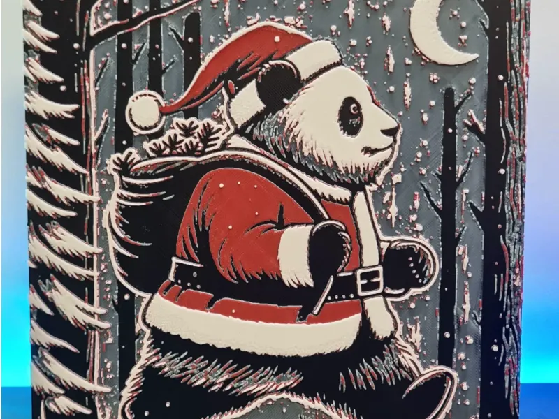 Panda Forest Christmas Hueforge
