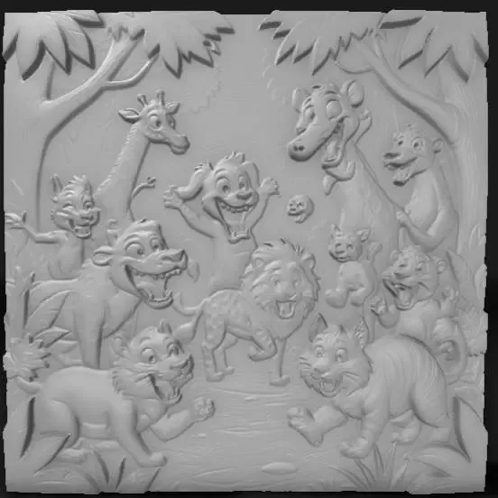 wild animal cartoons 3