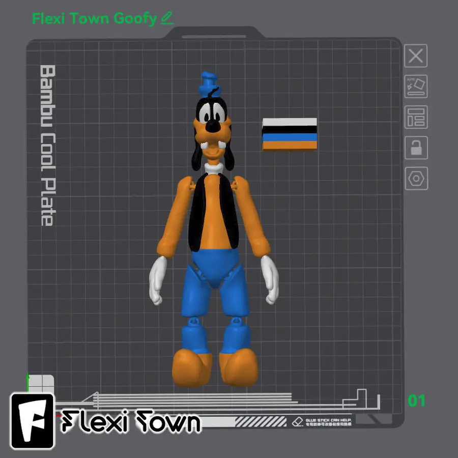 Flexi Print-in-Place Goofy
