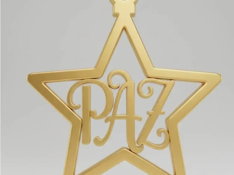 Decoração natal PAZ