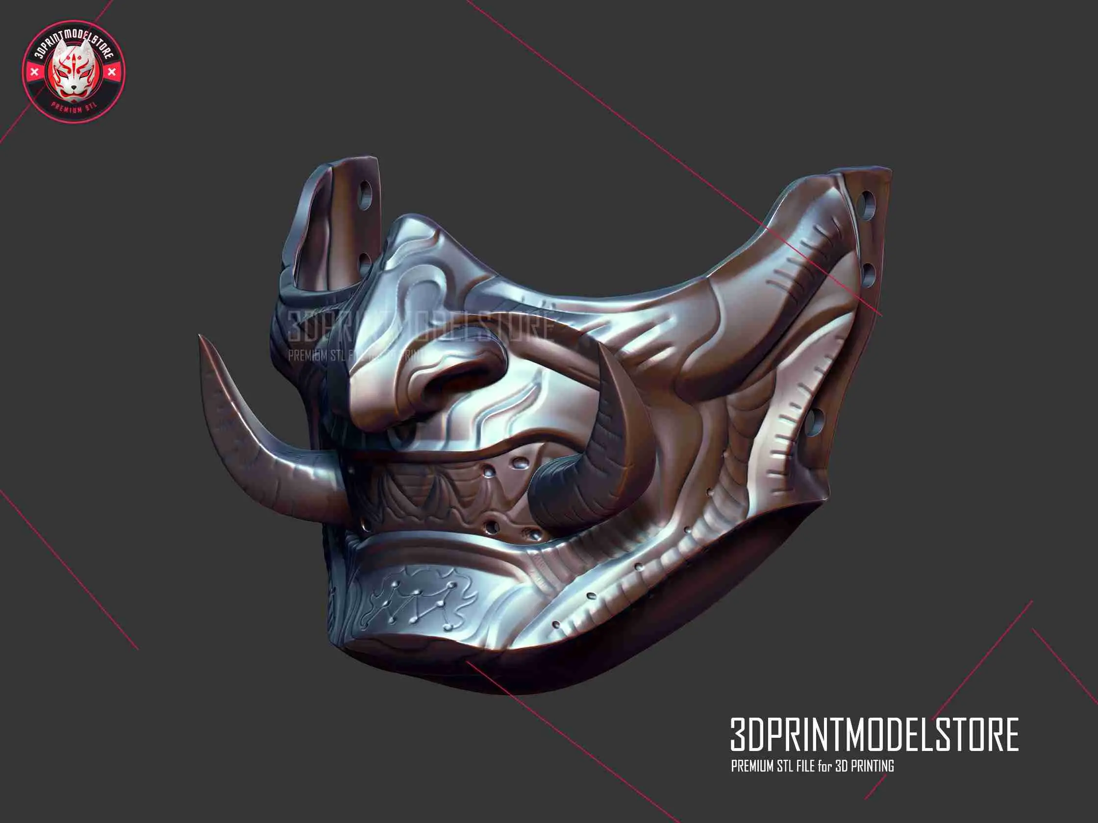 Oni Samurai Geist Maske