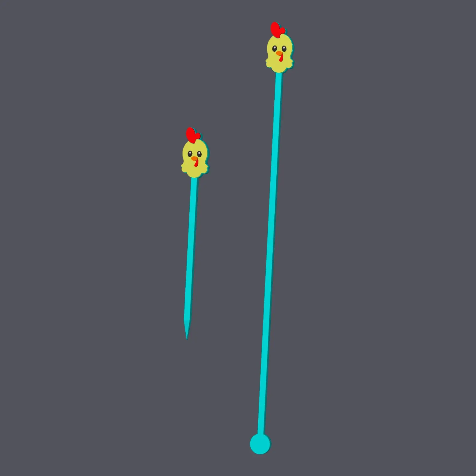 Rooster Head - Farm Animals - Cocktailset v2