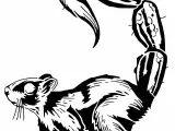 Scorpion Squirrel stencil-0