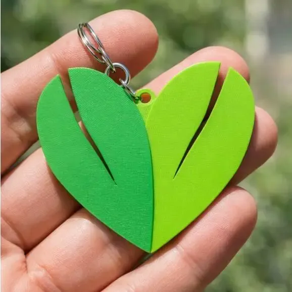 Llavero Corazon Verde roto