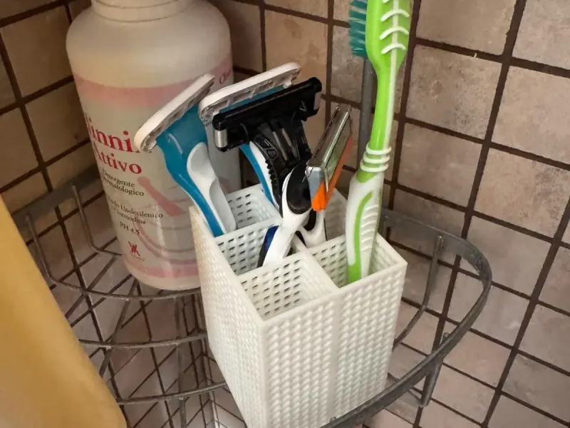 Porta Spazzolino e Rasoio da doccia