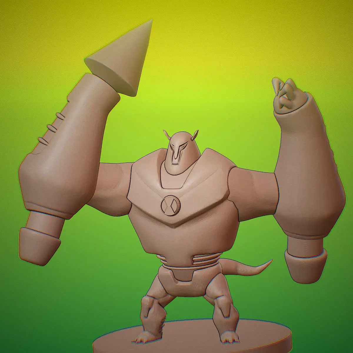 Armodrillo 3D Model - Easy Print Ben 10 Alien (Version 1.0)
