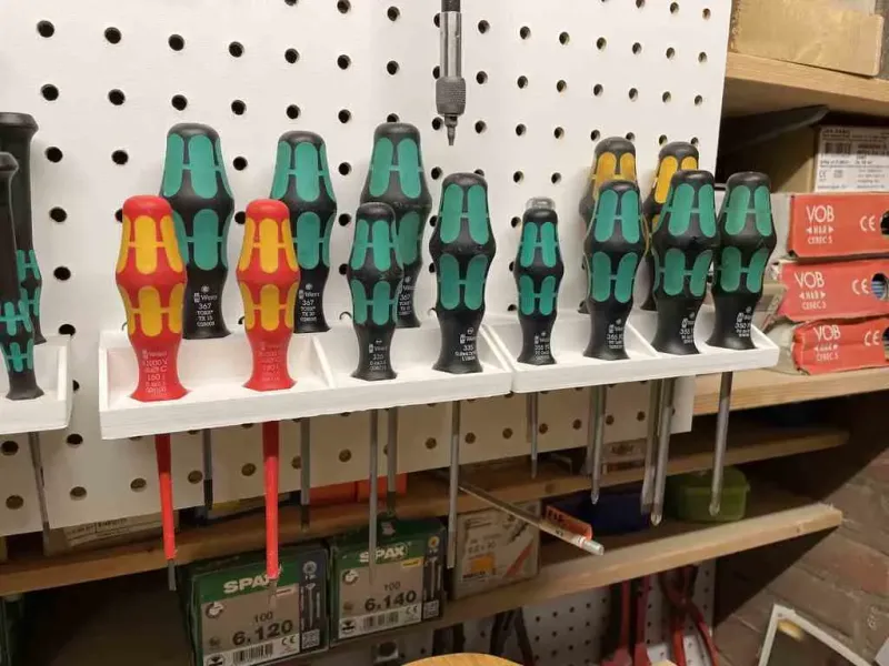 Peg Board Wera Screwdriver Holder