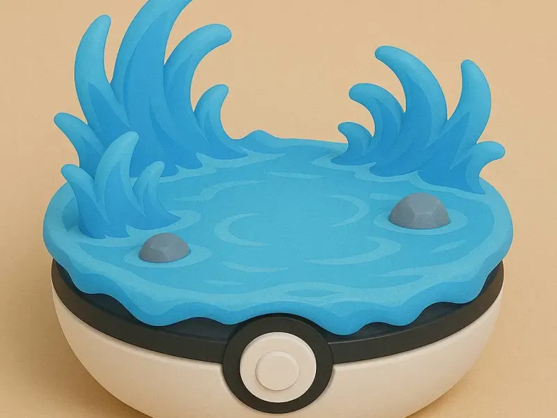 Pokemon Water Base/stand for Chibi Pokemon models