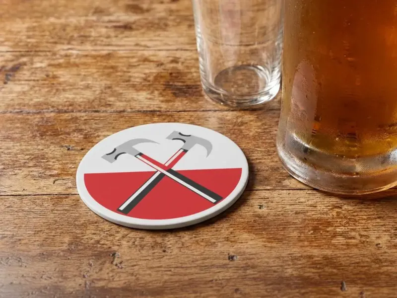 Pink Floyd The Wall Hammers Coaster