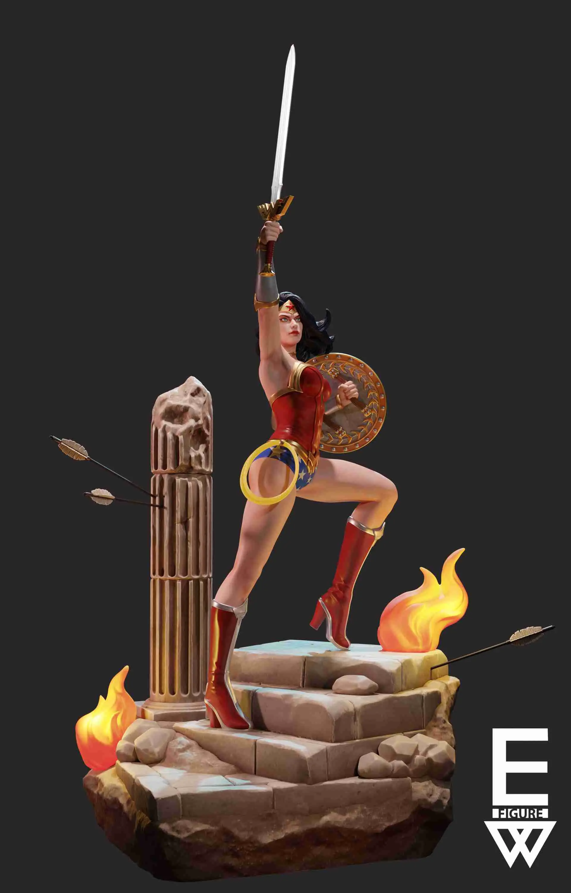Wonder Woman - 3D STL LISTO PARA IMPRIMIR