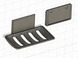 Wall-Mounted Draining Soap Dish with Removable Mounting Brac-1