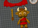 👹🔥 Flexi Mini Minotaur | Print In Place | No Supports-4