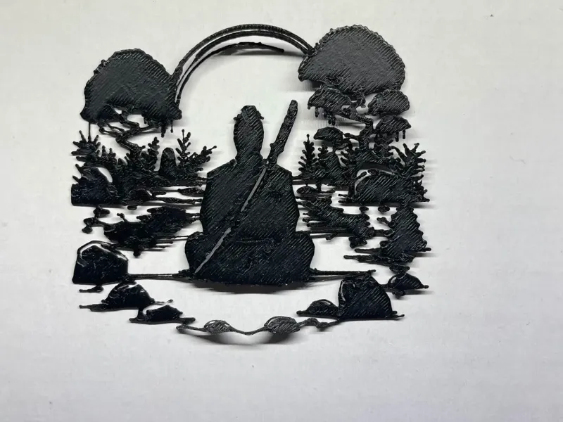 Wall art Meditación Samurai