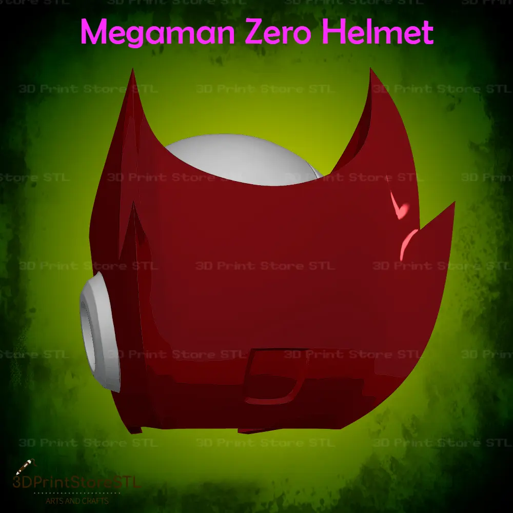 Megaman Zero Helmet Cosplay Mega Man X - STL File